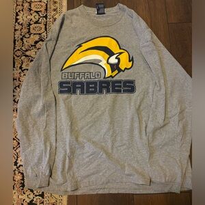 Vintage NHL Buffalo Sabres Hockey Slug Long Sleeve Tee